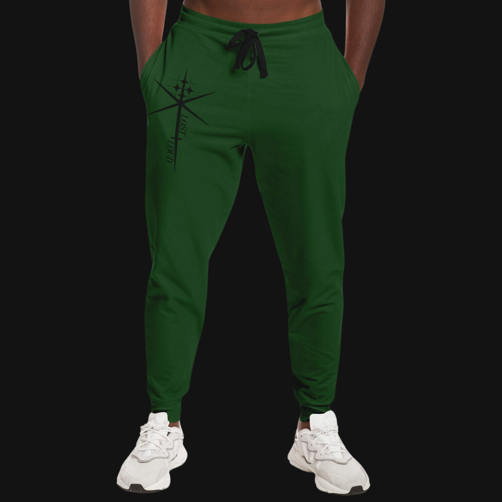 Military Green Star Joggers – AOP