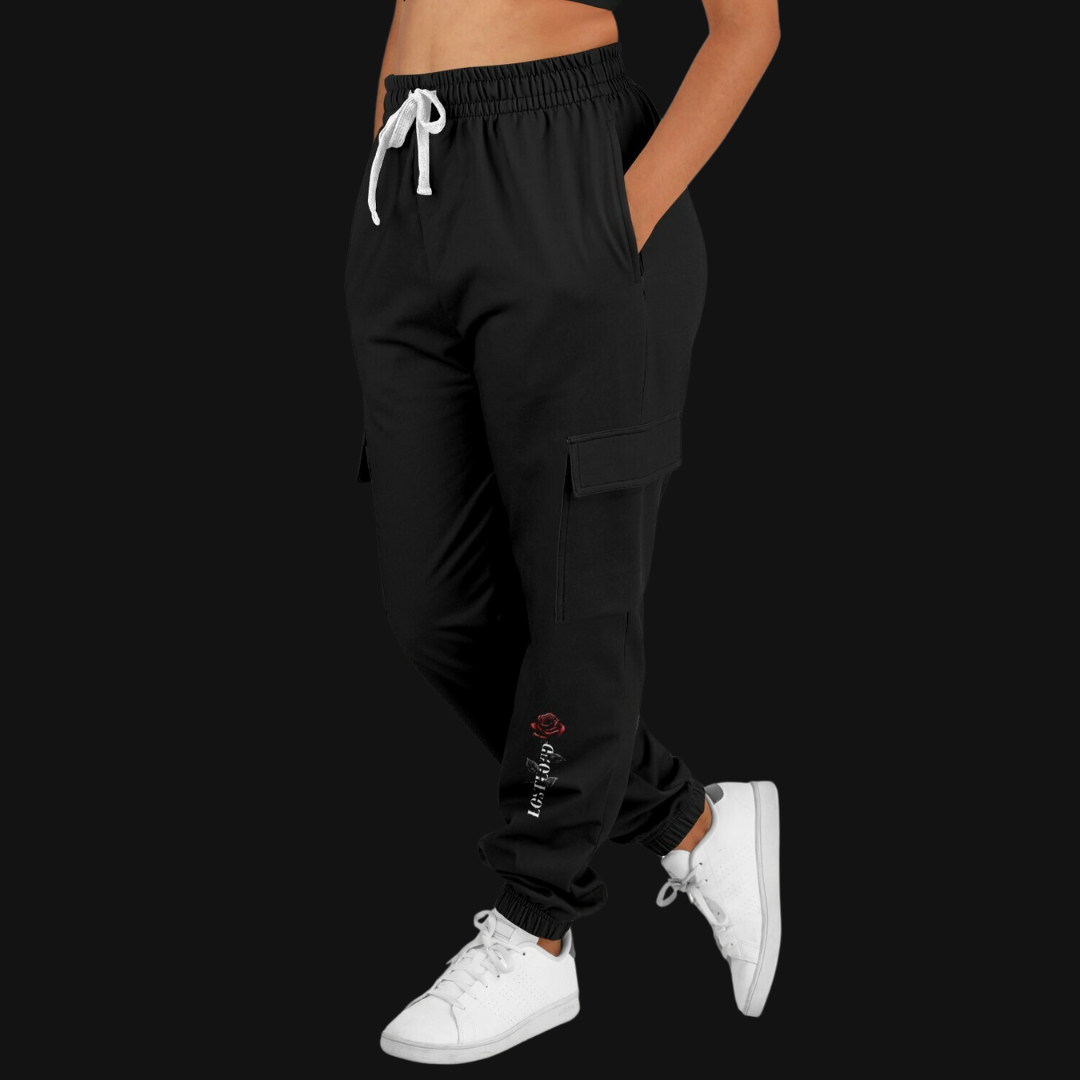 LostLoud / Rose Athletic Cargo Sweatpants - AOP